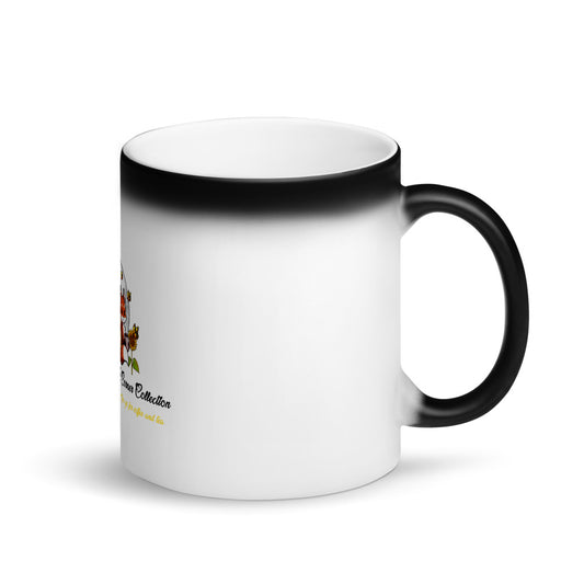 Matte Black Magic Mug and the moon logo