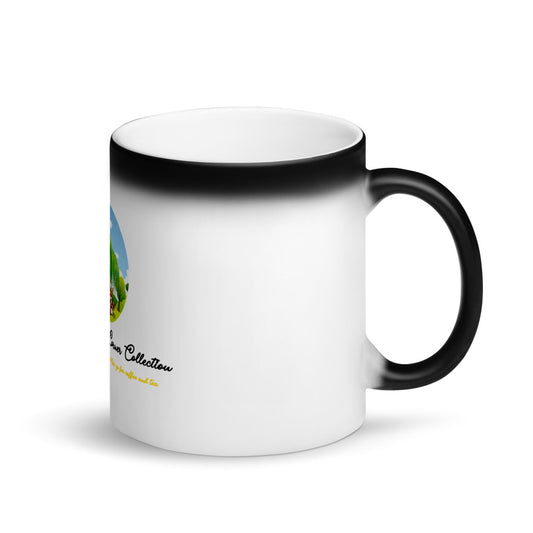 Matte Black Magic Mug and tree logo