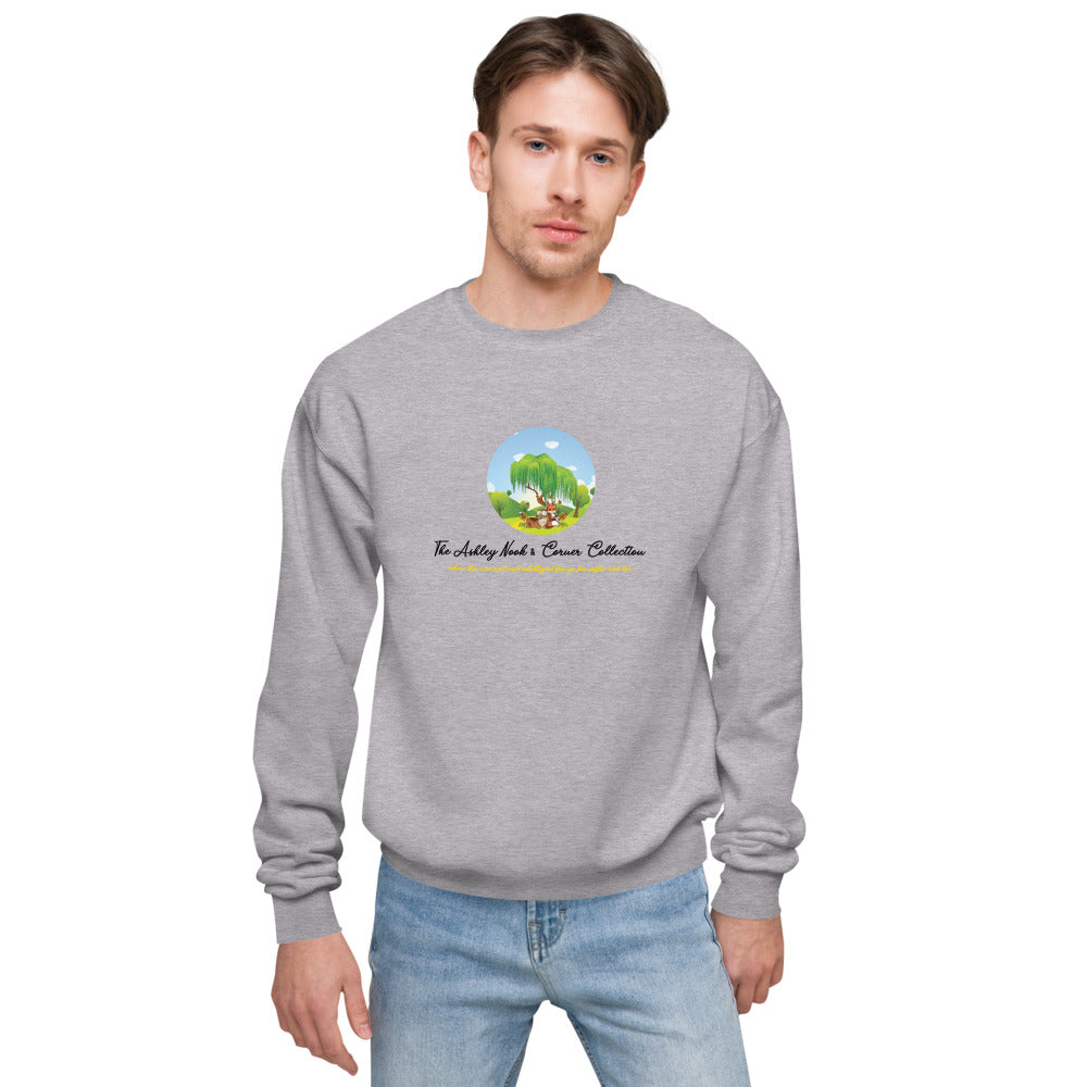Fleece Sweatshirt and tree logo
