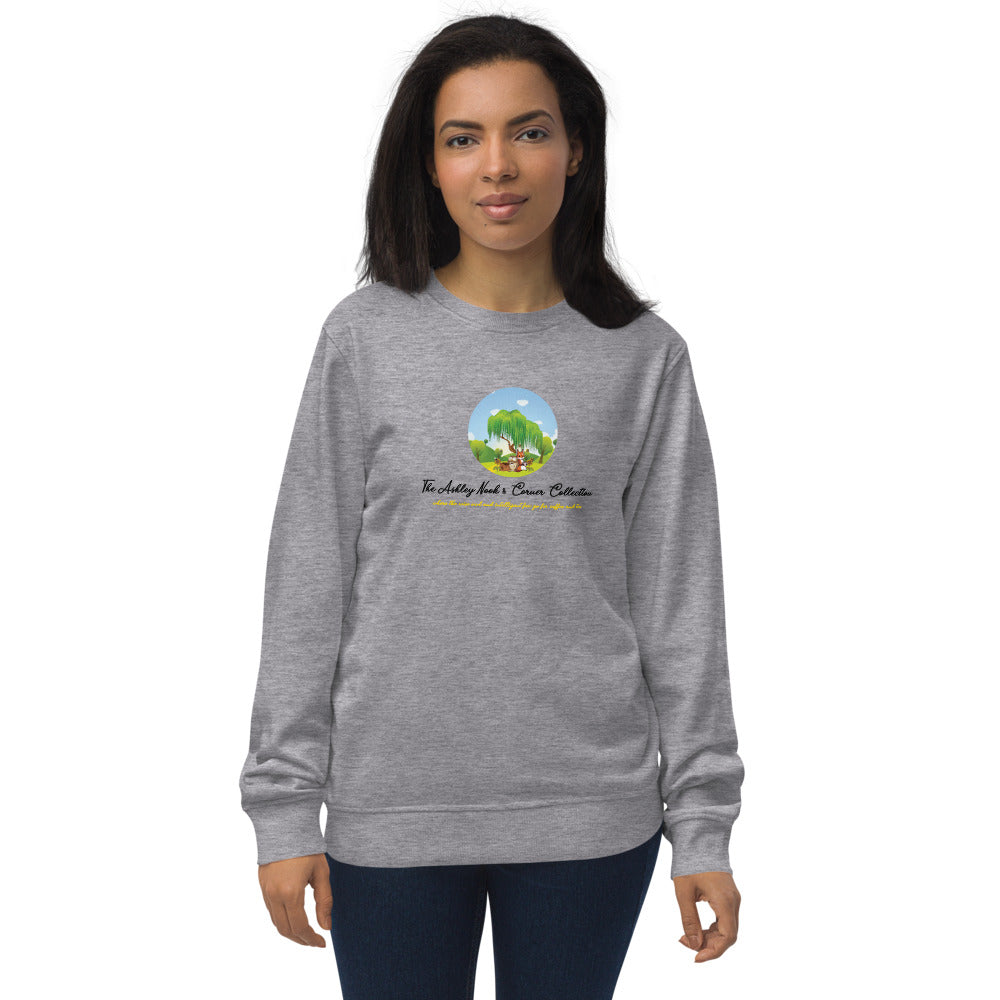 Organic Sweatshirt and tree logo