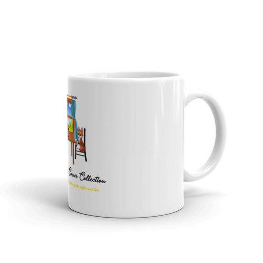 White Glossy Mug and the nook logo