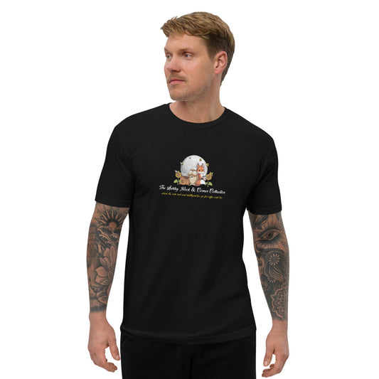 Men's Fitted T-Shirt and the moon logo