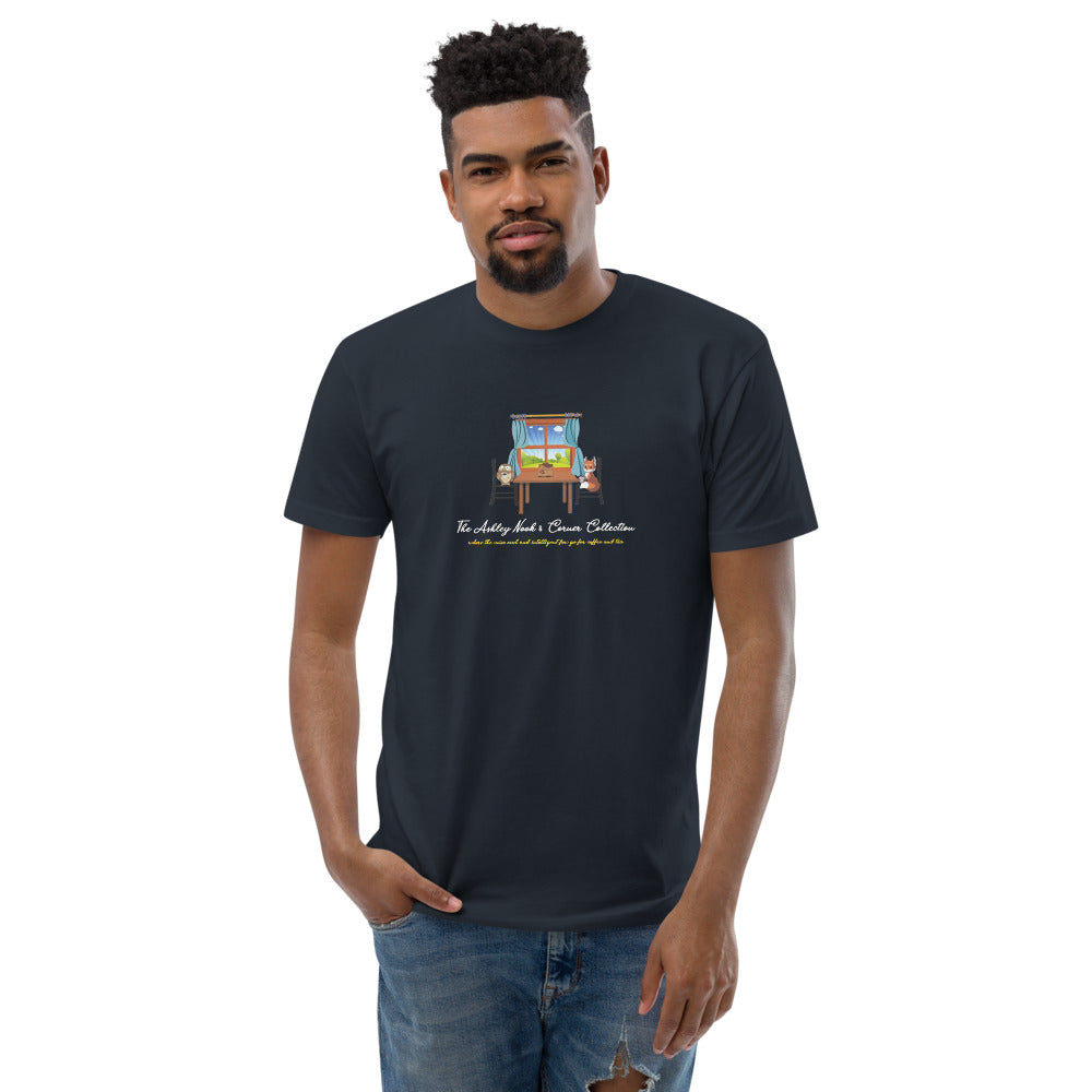 Men's Fitted T-Shirt and the nook logo