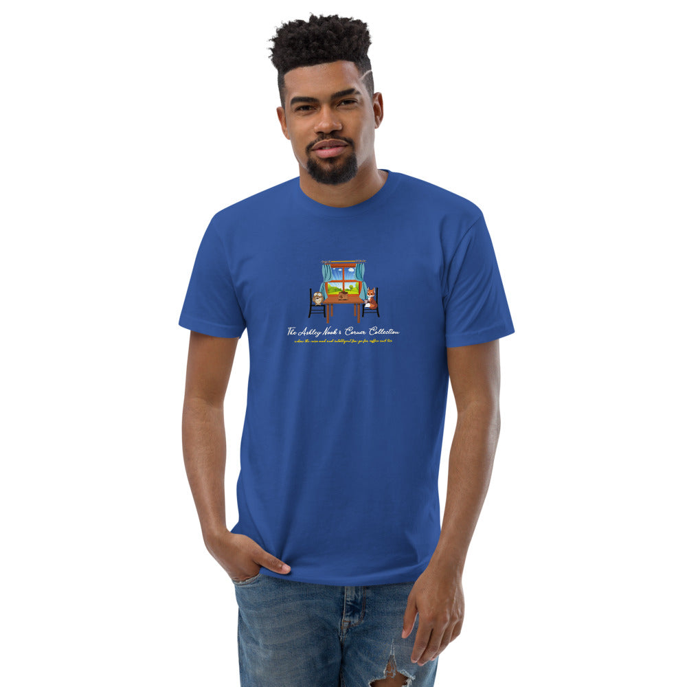 Men's Fitted T-Shirt and the nook logo