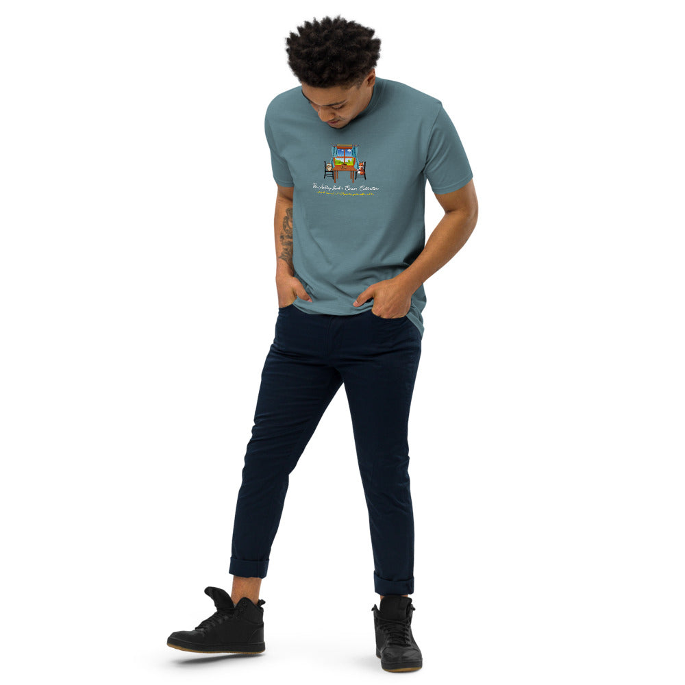 Men’s Premium Heavyweight Tee and the nook logo