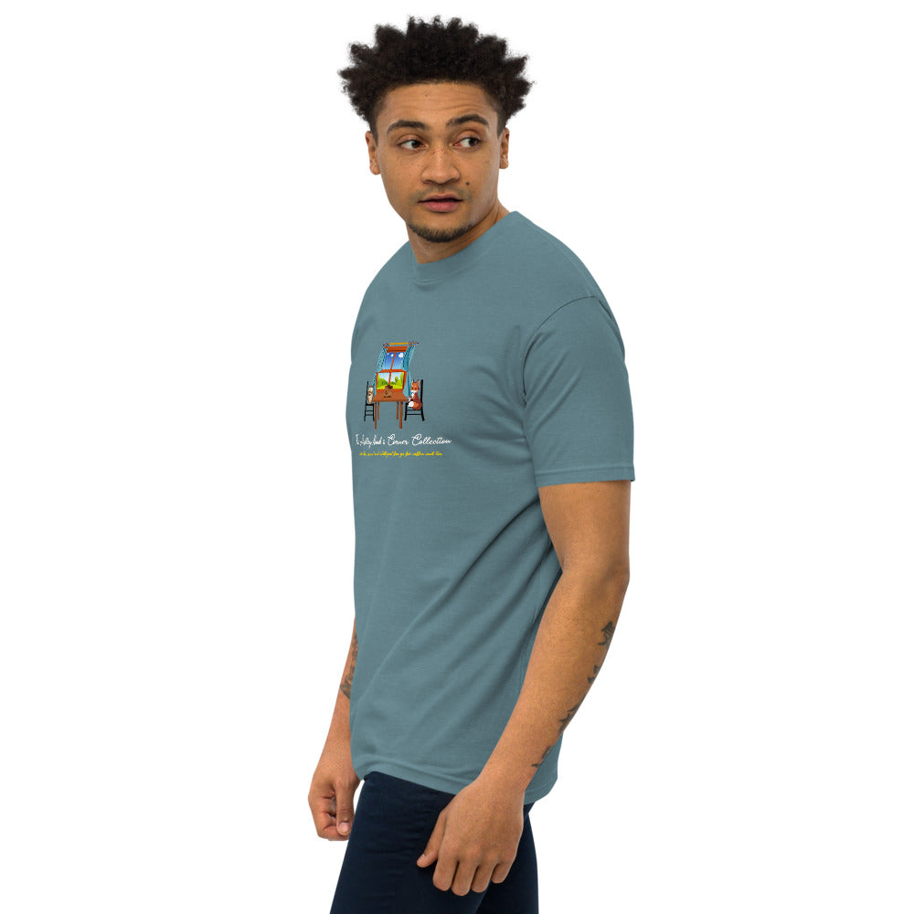 Men’s Premium Heavyweight Tee and the nook logo