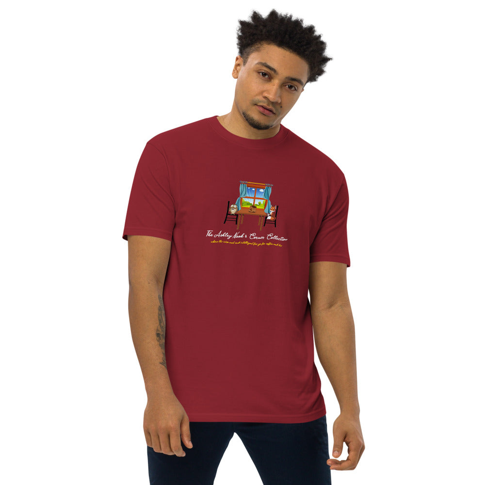 Men’s Premium Heavyweight Tee and the nook logo