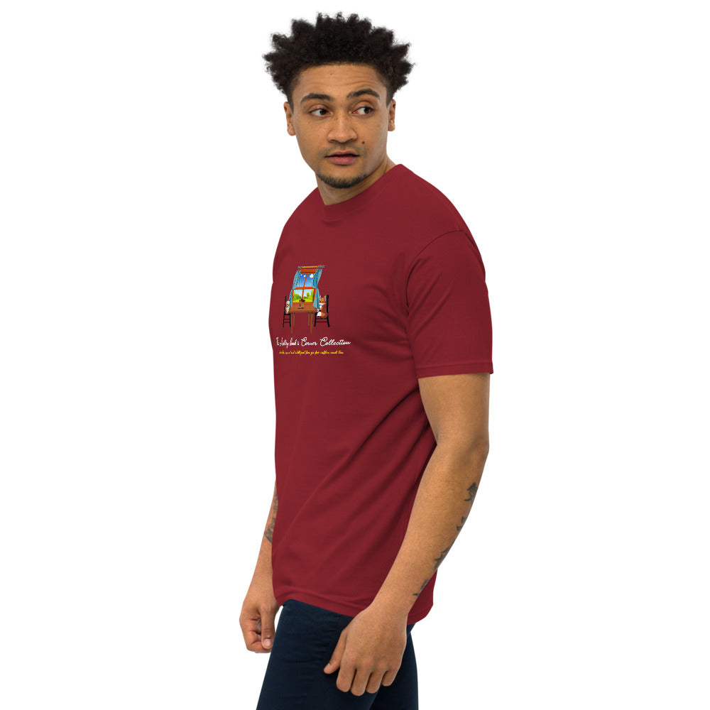 Men’s Premium Heavyweight Tee and the nook logo