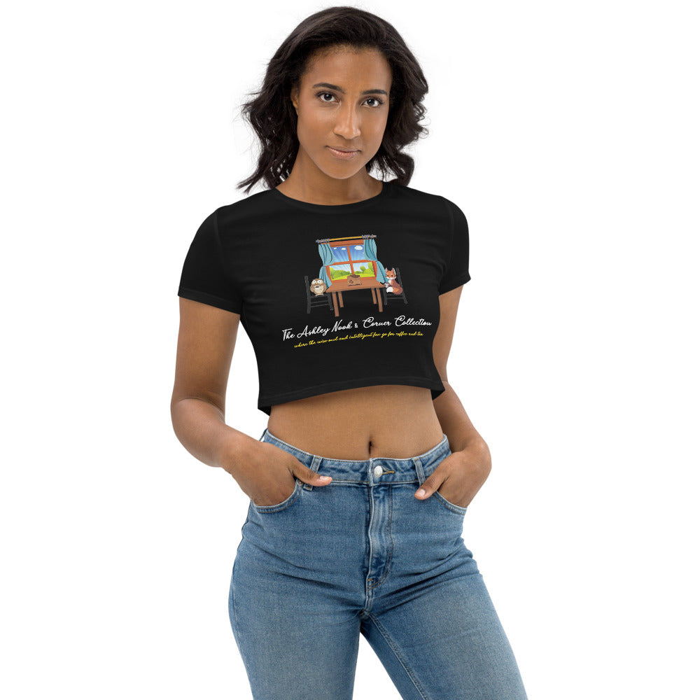 Organic Crop Top and the nook logo