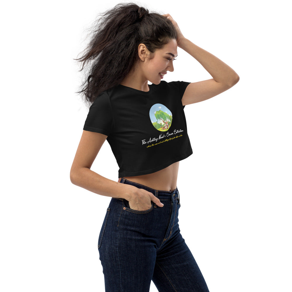 Organic Crop Top and the tree logo