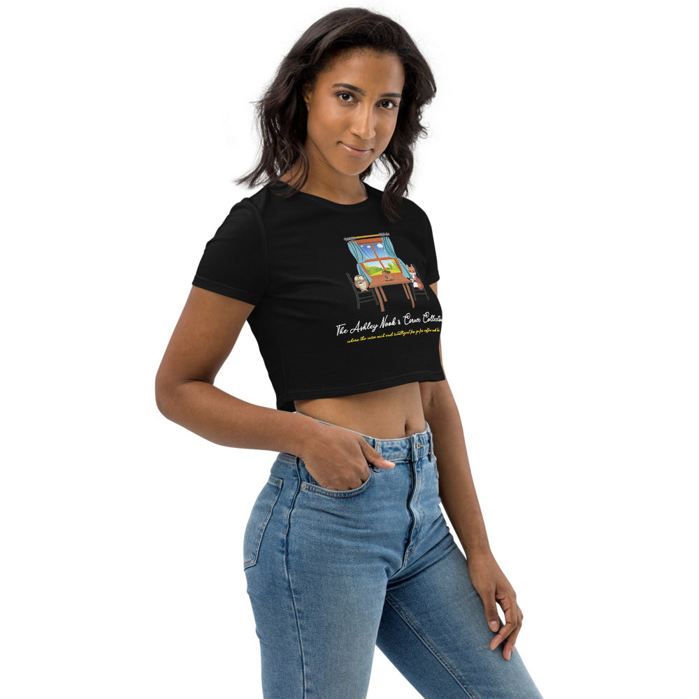 Organic Crop Top and the nook logo