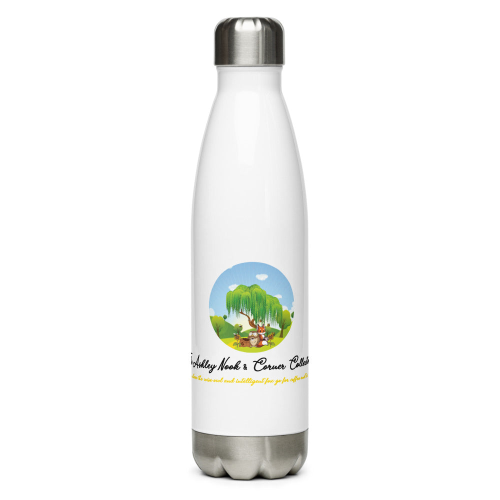 Stainless Steel Water Bottle and the tree logo