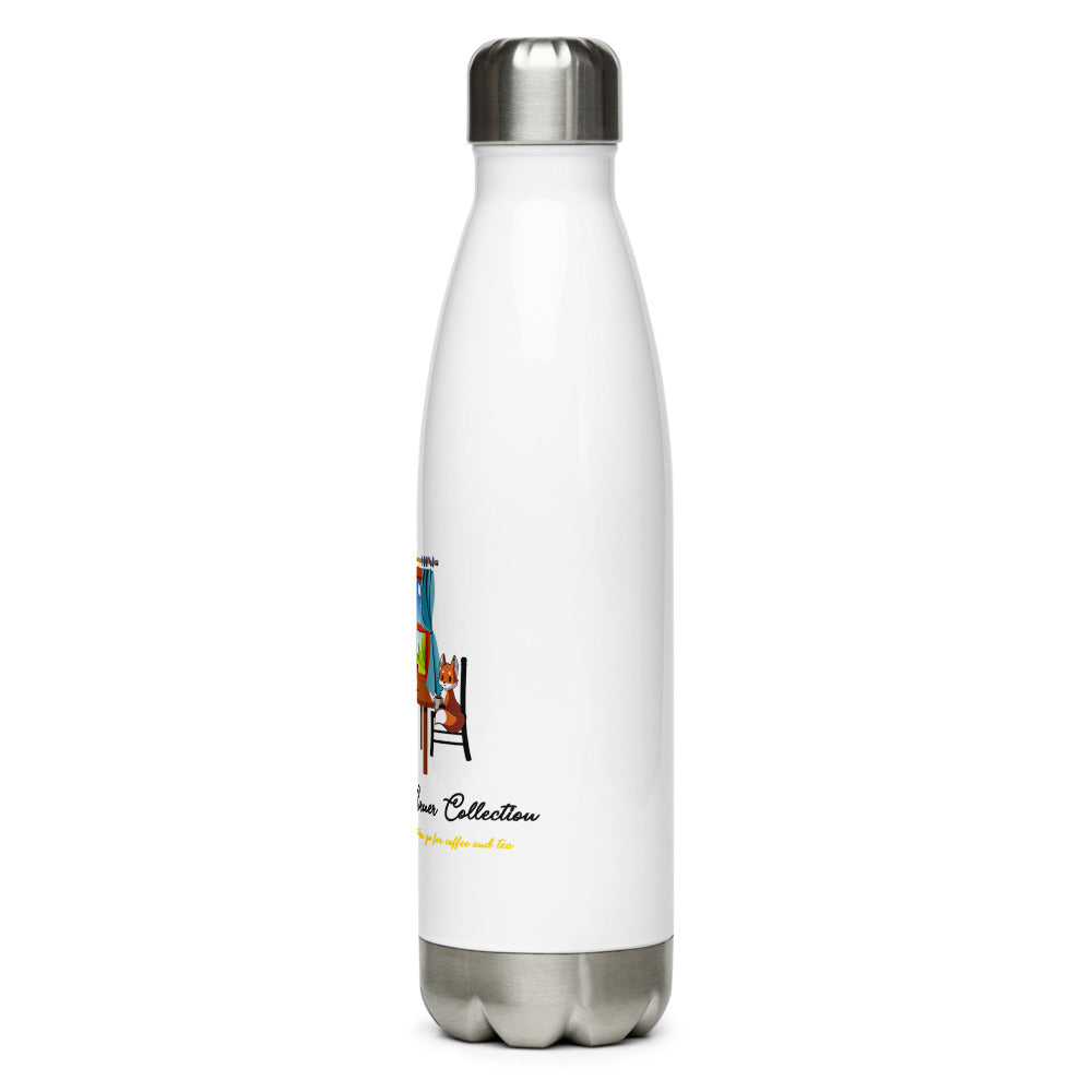 Stainless Steel Water Bottle and the nook logo