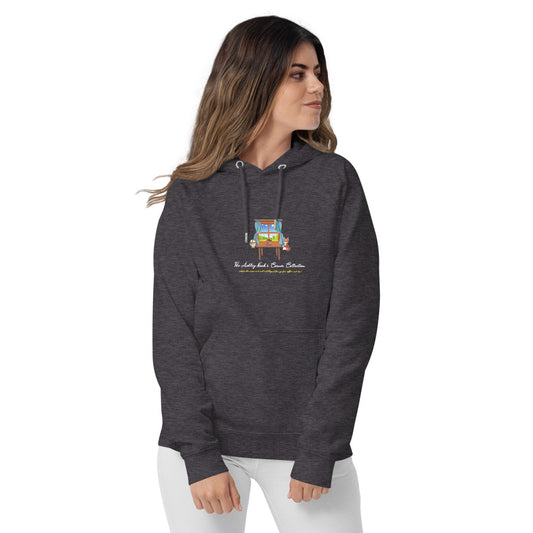 Eco Raglan Hoodie and the nook logo