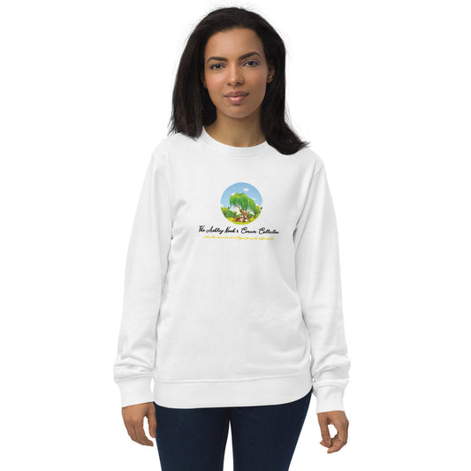 Organic Sweatshirt and tree logo