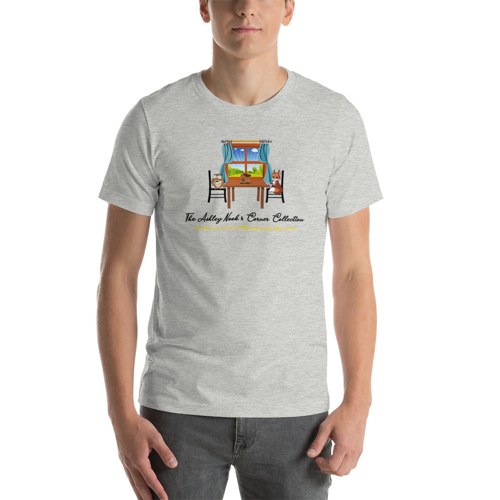 Short-sleeve unisex t-shirt and the nook logo