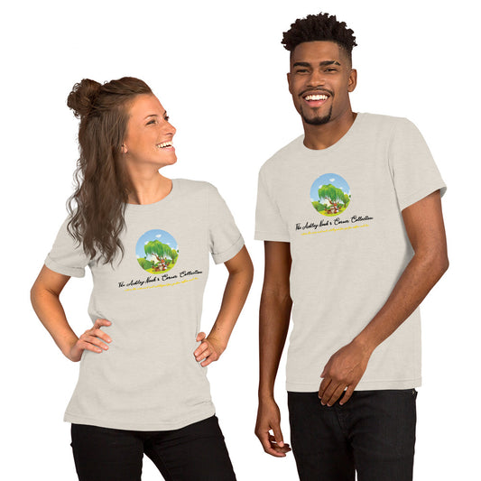 Short-sleeve unisex t-shirt and the tree logo