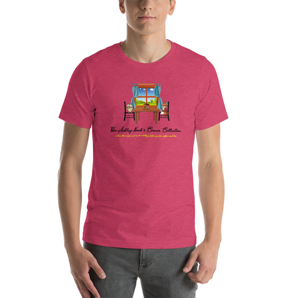 Short-sleeve unisex t-shirt and the nook logo