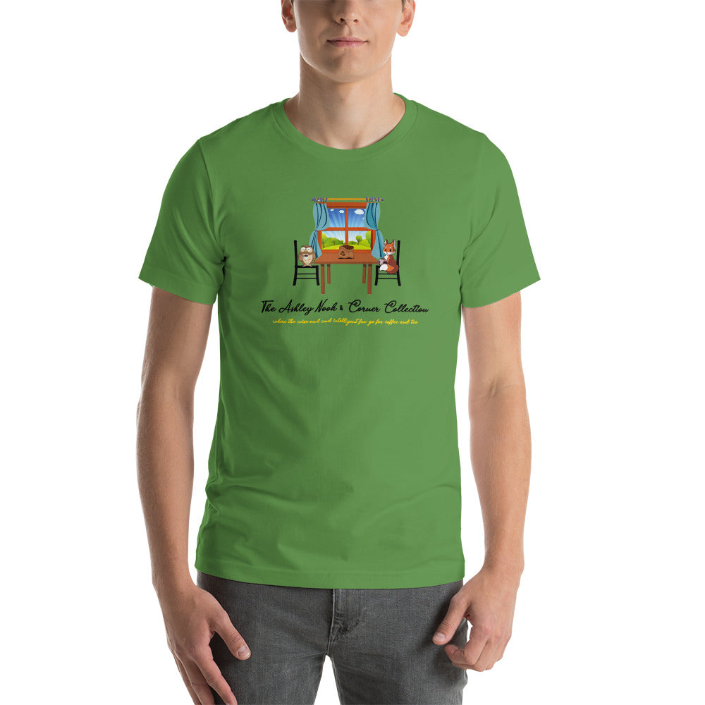 Short-sleeve unisex t-shirt and the nook logo