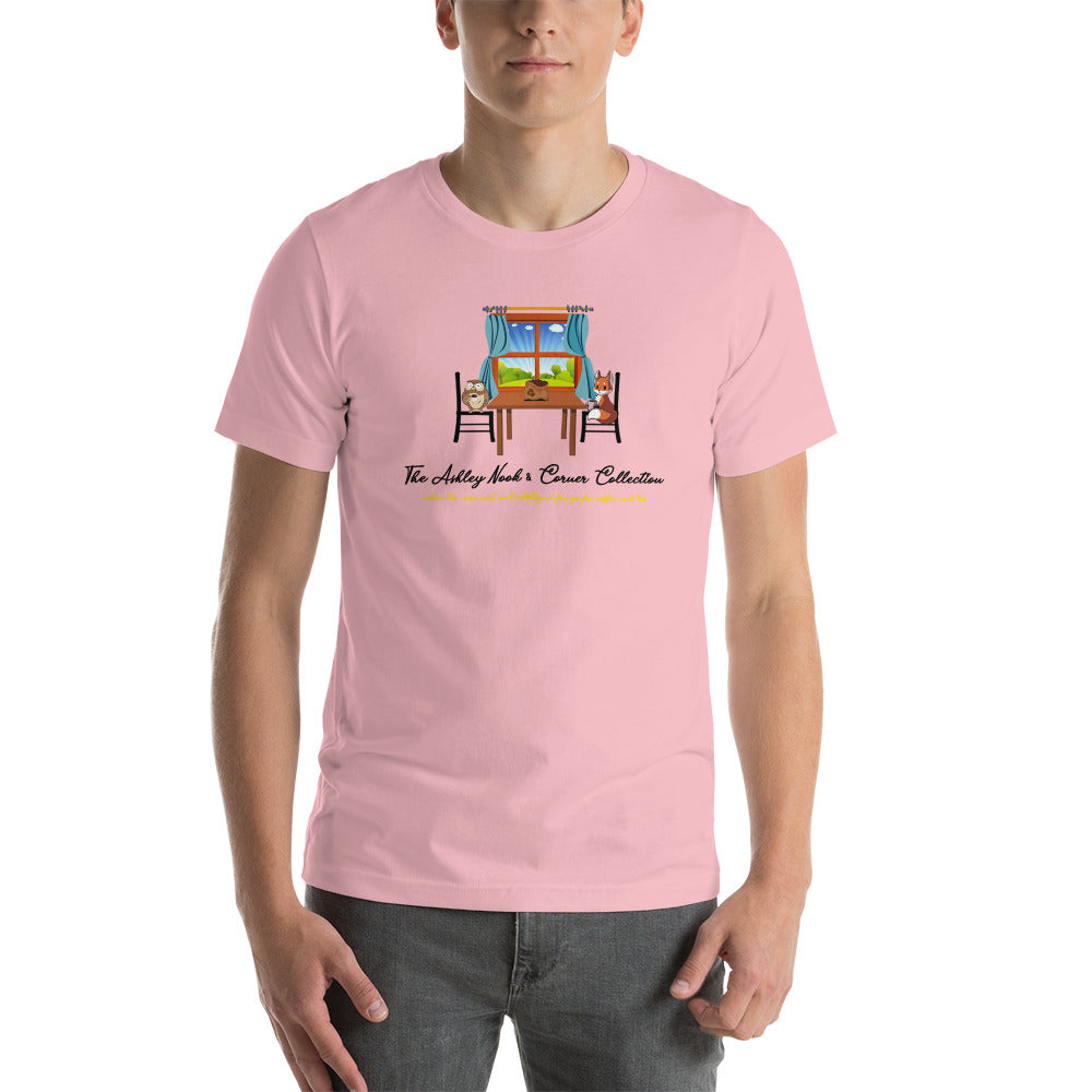 Short-sleeve unisex t-shirt and the nook logo