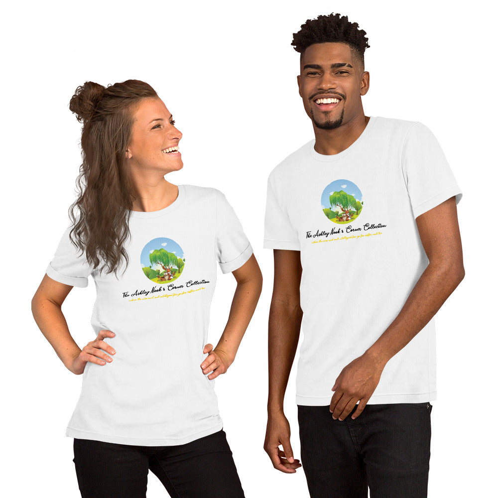 Short-sleeve unisex t-shirt and the tree logo