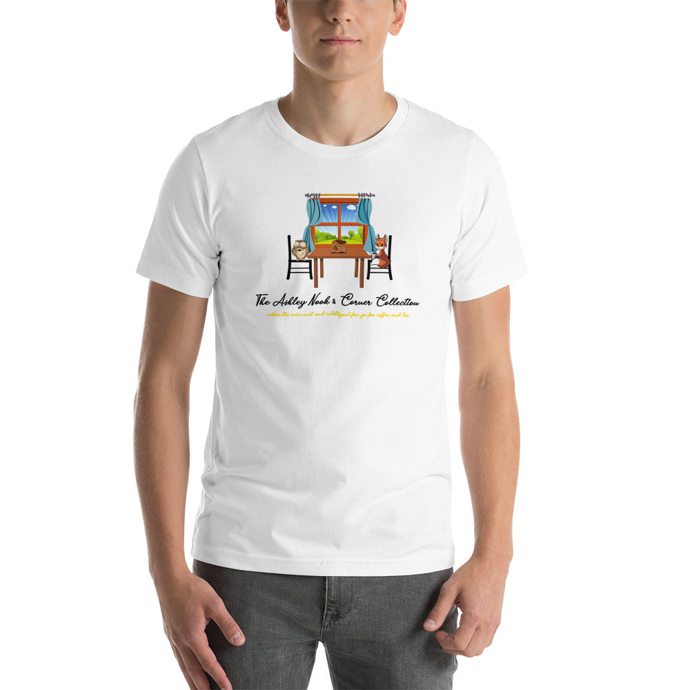 Short-sleeve unisex t-shirt and the nook logo