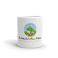 White Glossy Mug and tree logo