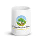 White Glossy Mug and tree logo