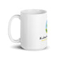 White Glossy Mug and tree logo