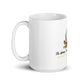 White Glossy Mug and the moon logo