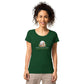 Women's Basic Organic T-Shirt and the moon logo