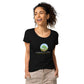 Women's Basic Organic T-Shirt and tree logo