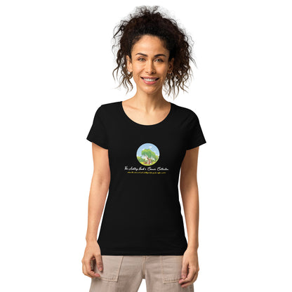 Women's Basic Organic T-Shirt and tree logo