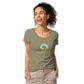 Women's Basic Organic T-Shirt and tree logo