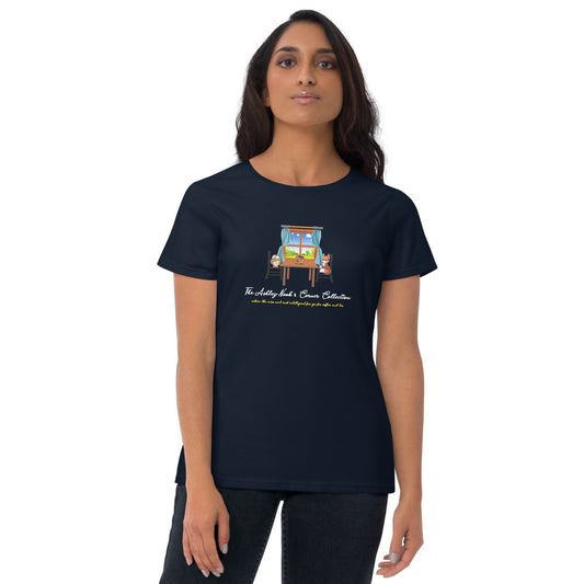 Women's Fashion Fit T-Shirt and the nook logo